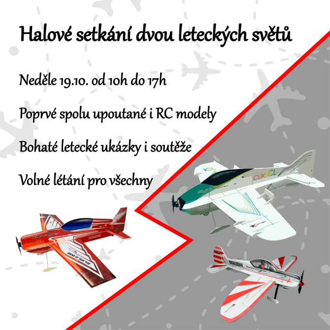 Letecké setkání v hale ve Kbelích – přijďte zalétat s námi!