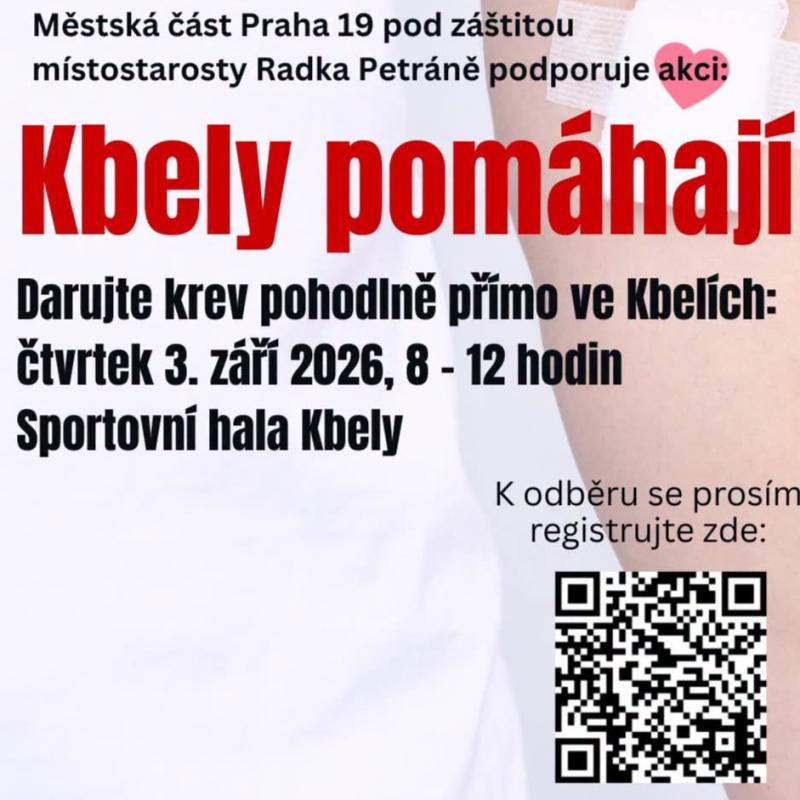 Kbely darují krev. Přidejte se k nám