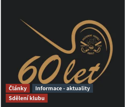 OSLAVA VÝROČÍ 60 LET KLUBU - pozemního hokeje ve Kbelích